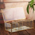 Grid Jewelry Tray Show case Display Storage Glass Geometric Terrarium