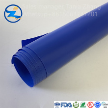 Rollo de película de PVC personalizable de color azul