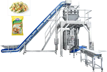 Auto Frozen Carrots and Peas Packaging Machine