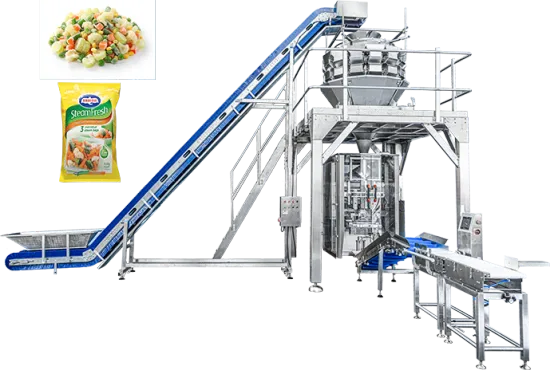 Auto Frozen Carrots and Peas Packaging Machine