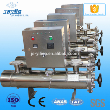 Commercial Drinking Water Disinfection Auto-cleaning Chemical Free UV Filter