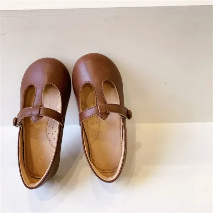 Fashion Leather Children Baby Kids School Dress Shoes
