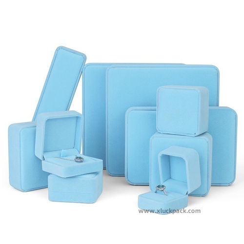 High-end rounded corner velvet accessories packaging box