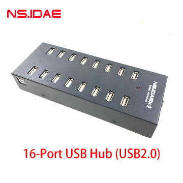 16 포트 스플리터 허브 USB2.0