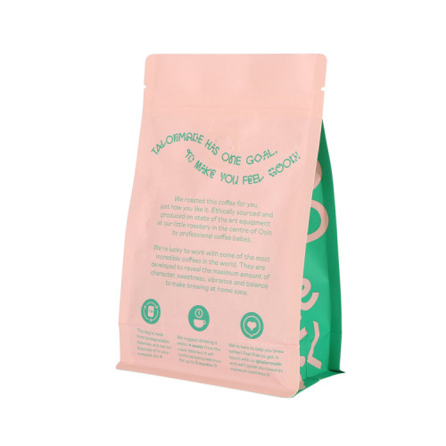 Biodegradable Top zipper coffee bag with valve