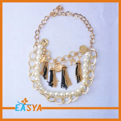 Pearl Statement Necklace Chunky Pearl Necklace Latest Design Pearl Necklace