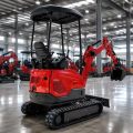 2Ton Red Canopy Mini Excavator، متعدد المرفقات