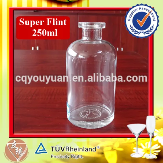 Wholesale 250ml big clear glass bottles for essential oil