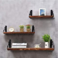 Floating Wall Mounted Wood Wall Shelf For Bathroom