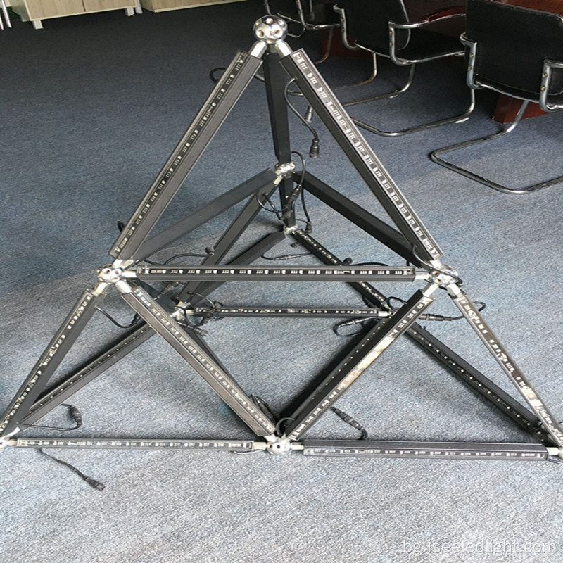 Триъгълник DMX 3D геометрия Магическа светодиодна лента