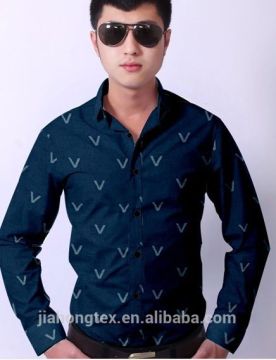 100% Cotton Double jacquard Fabric for shirt
