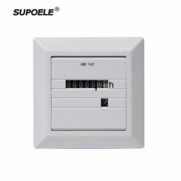 110VAC 220V AC 50 60Hz White Mechanical Electric Hour Meter HM-142