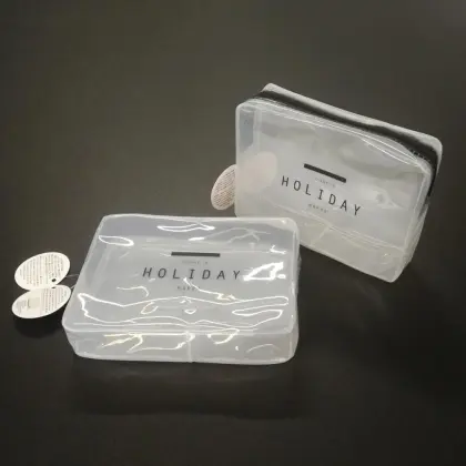 Clear Soft PVC Lady Cosmetics Soft Zipper Bag