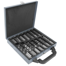 Brad Point e Twist Drill Bit 100 peças conjunto inclui pedaços para perfuração de madeira, metal, aço inoxidável