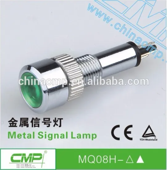 CMP 8mm waterproof ip67 metal indicator light