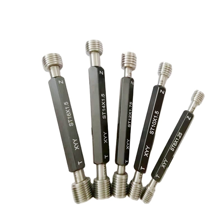 Customizable Logo Steel Thread Plug Gauge Manual Measuring Tool in Carton Packaging