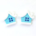 New Charm Mini House Shaped Beads Slime Flatback Resins Kids Toy Decor Dollhouse Making Spacer Phone Shell Charms