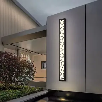 Modern Waterproof Aluminum LED Wall Lamp for Outdoor Decoration, Suitable for Corridors, Porches, and Gardens