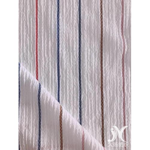 Muliticolor Stripes Crepe Fabric