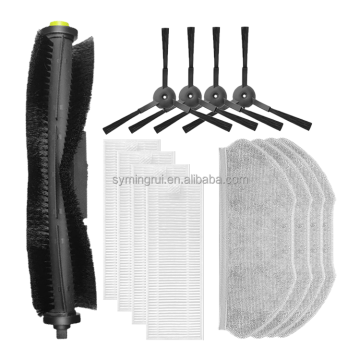 Replacement Kit for 360 S10/X100 Max Robot Vacuum Cleaner - Brushes, Filters & Pads
