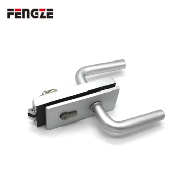 Glass Door Handle Lever Lock With Keys