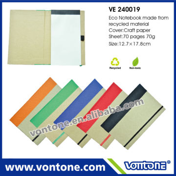 Eco friendly notebook as gift