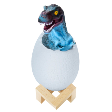 Multi Color Changing 3D Dinosaur Egg Lamp - RC Available, Children Preferred