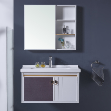 Aluminum Bathroom Cabinets: Wall-Hung Sink Vanities with iMirror