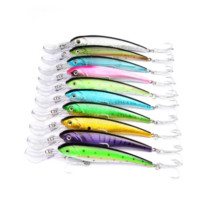 17CM Plastic Hard Bait for Freshwater Fishing - Minnow Wobblers Crankbait