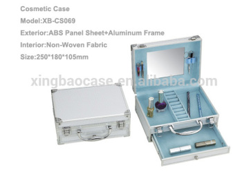 Foshan professional aluminum jewelry briefcase with elastic band XB-CS069