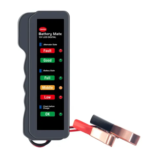12 V Battery Load Tester Digital Analyzer Auto LED Motor Alternator Universal Car
