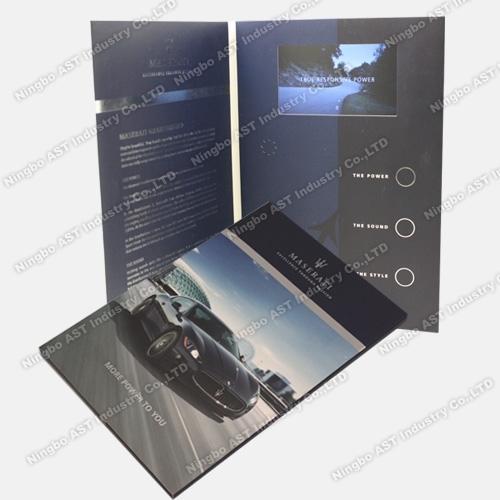 Videospelerkaarten, videobrochure, LCD-videobrochure