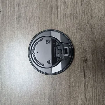 90mm Black Coffee Cup Lid