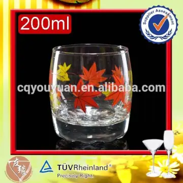 Promotional attractive 200ml small custom design egg cup rocks glasses drinking