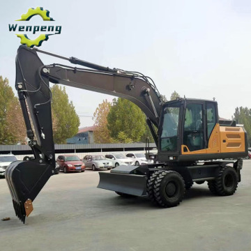 18 Ton Hydraulic Wheel Excavator For Mining