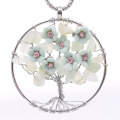 Collana con ciondolo in pietra Albero della vita