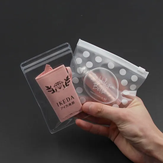 2022 Premium PVC Jewelry Bags with Zipper: High-Quality Plastic Packaging Solutions for Elegant Storage