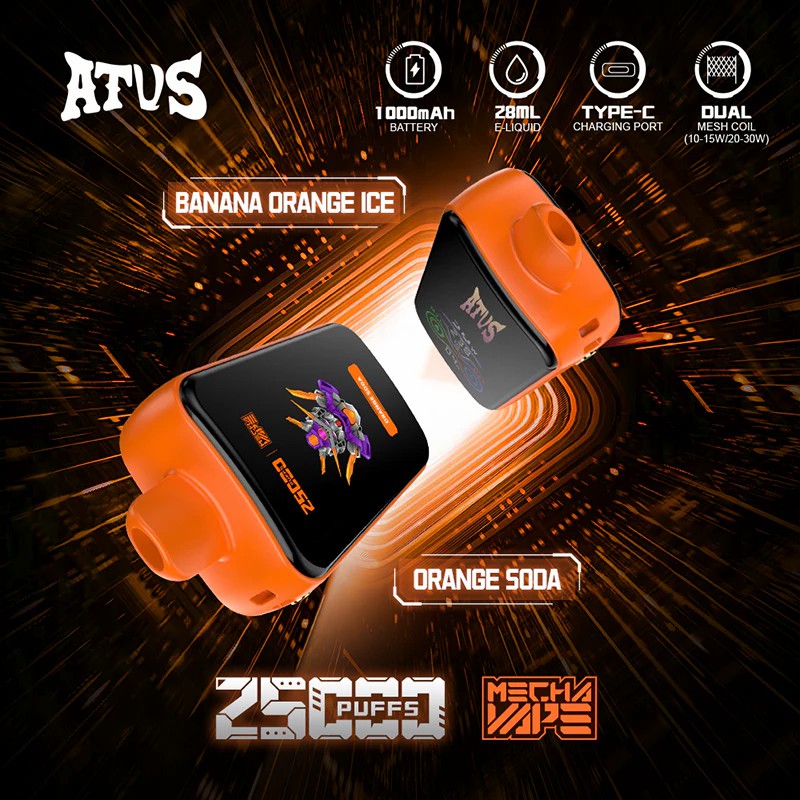 Vape ATVS Mecha 25K Puff Asli