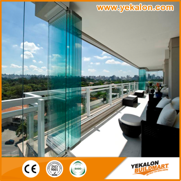 2016 Yekalon New Design Aesthetic Broad View Glass Partition or Glass Folding Door