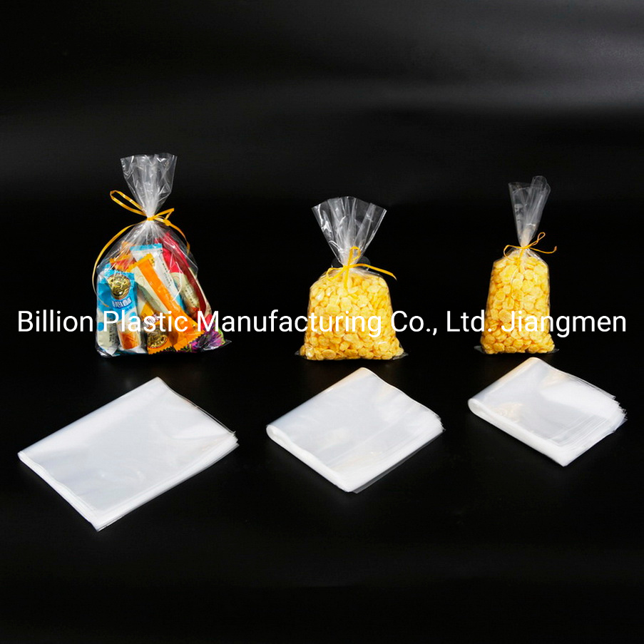 Easy Top Open Clear Shopping Poly Oil Food Packaging Plastic Bag