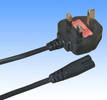 Bsi Approved UK Plug to IEC C7 Power Cord (SH8033)