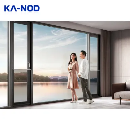 Modern Villa Soundproof Window Design: Lowe's Glass Aluminum Frame Casement Windows