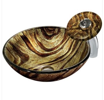 Wash Basin Glass BowlModern Bathroom Basin 4172