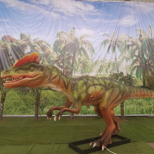 Animatronic Dilophosaurus for Dinosaur Theme Parks