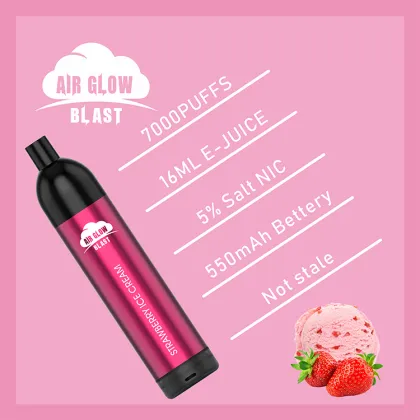 Disposable E-Cigarette Vape Pen Air Glow Blast 7000 Puffs