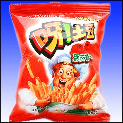 plastic Potato chips packing bag materials