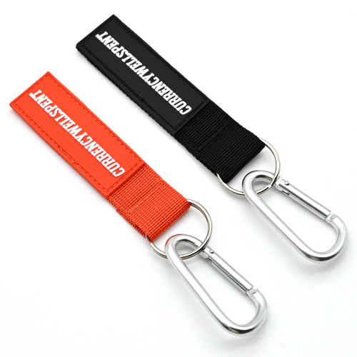 PVC Patch Custom Short Lanyard Wrist Strap Keychain