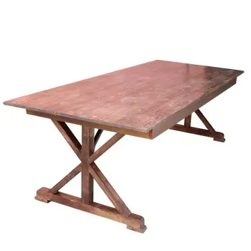 Rustic Farm Table Wedding Banquet Rental