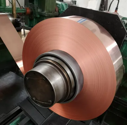 Copper foil for brazing copper heat exchangers in high-pressure heat exchangers