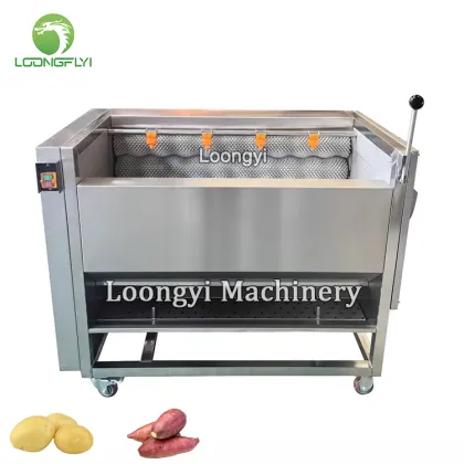 Food Potato Washing Machine Potato Peeling Machine